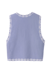 Pepitta Blue Waistcoat