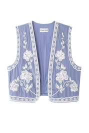 Pepitta Blue Waistcoat