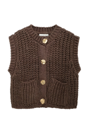 Dumas Brown Cardigan