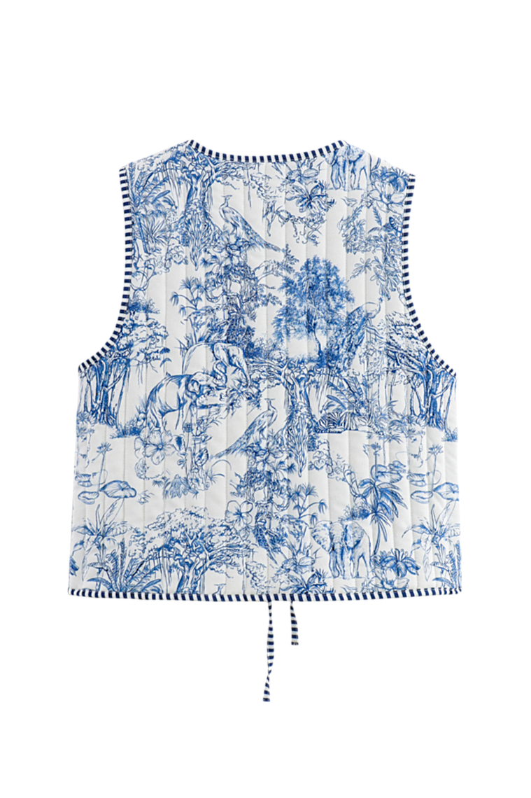 Babinia Blue Waistcoat