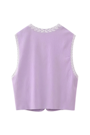 Angeline Purple Waistcoat