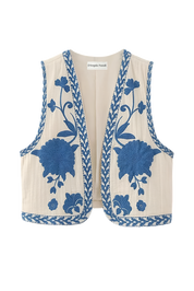 Angeline Blue Waistcoat